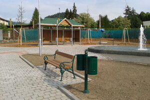 lavička Vídeň+odpadkový koš IPS